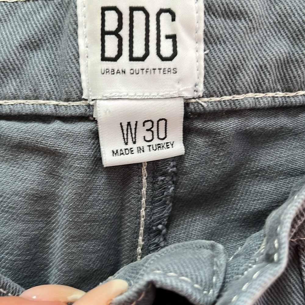BDG URBAN OUTFITTERS BAGGY HIGH RISE BLUE GRAY DENIM JEANS - Picture 3 of 8
